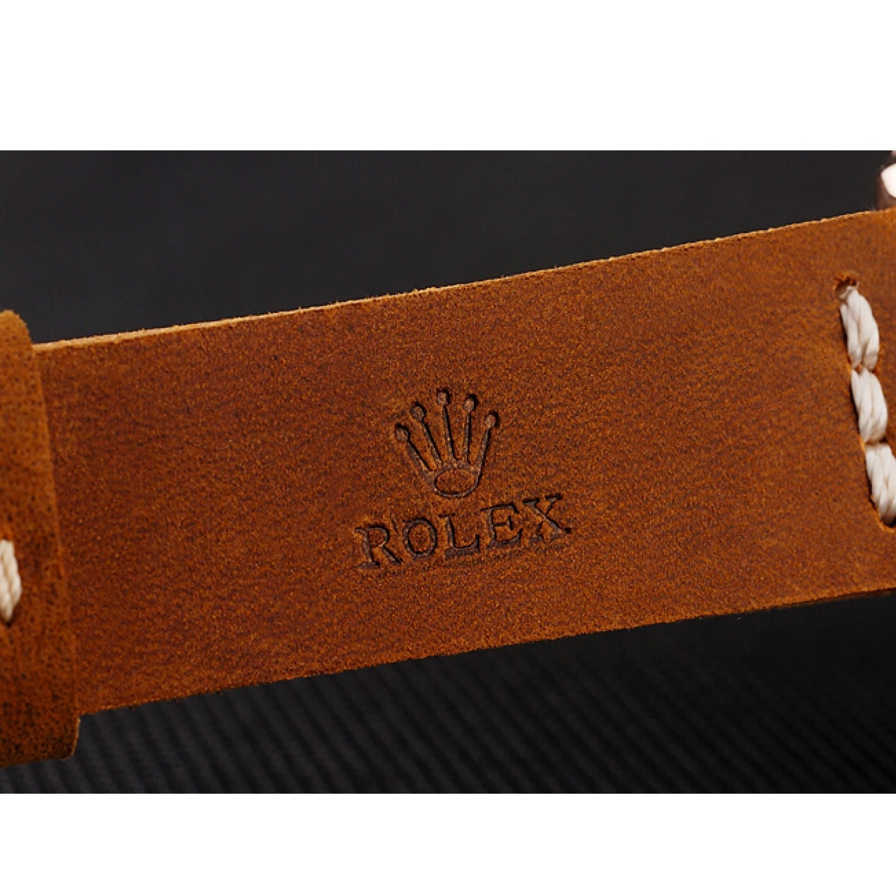Best AAA Replica Sites Black Rose Gold Bezel Bracelet Yacht Brown Master 1453860 Brown Leather Dial Case Rolex 0712